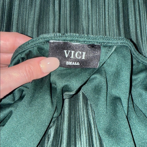 Vici Teal Maxi Dress with Cutout Detail - Picture 2 of 2